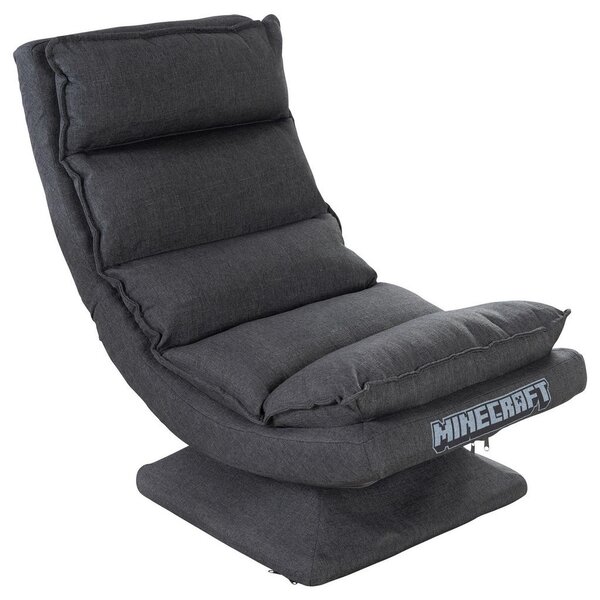 GAMING STOL kovina, tekstil siva