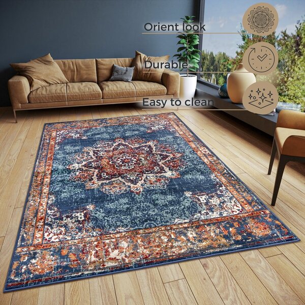 Temno modra preproga 57x90 cm Orient Maderno - Hanse Home