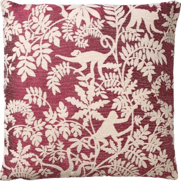 Okrasna prevleka za blazino ABU MERLOT 45x45 cm, vinsko rdeča