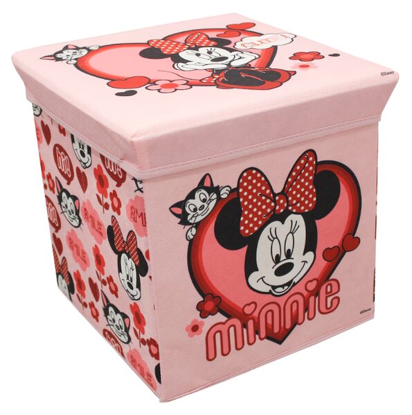 Škatla za shranjevanje igrač MINNIE MOUSE 30x30 cm roza