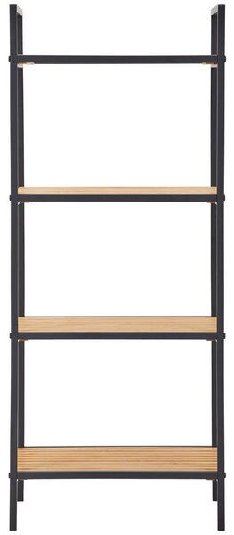 REGAL 39/95/32,5 cm rjava, naravne barve, črna