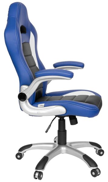 MID.YOU Gaming Stol Game Sport, Črna, Modra, Bela