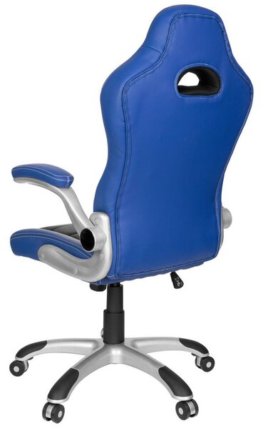 MID.YOU Gaming Stol Game Sport, Črna, Modra, Bela