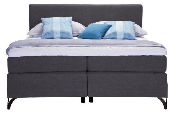 POSTELJA BOXSPRING 180 cm x 200 cm , tekstil antracit