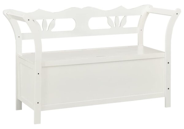 VidaXL Klop bela 107x45x75,5 cm trden les jelke