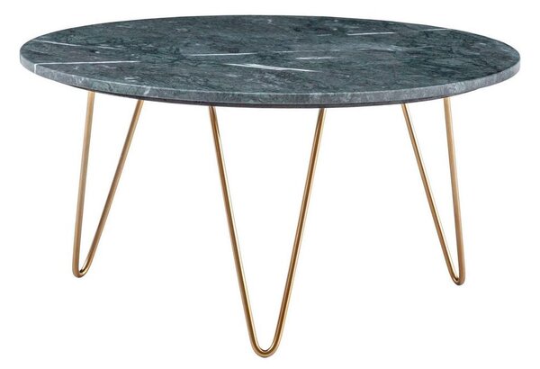 Livetastic Klubska Miza Marble, Marmor, Zelena