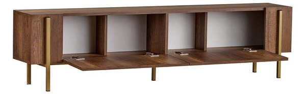 TV omarica v orehovem dekorju v temni naravni barvi 180x45x30 cm Nexus – Kalune Design
