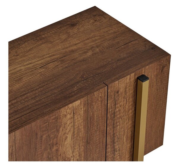 TV omarica v orehovem dekorju v temni naravni barvi 180x45x30 cm Nexus – Kalune Design