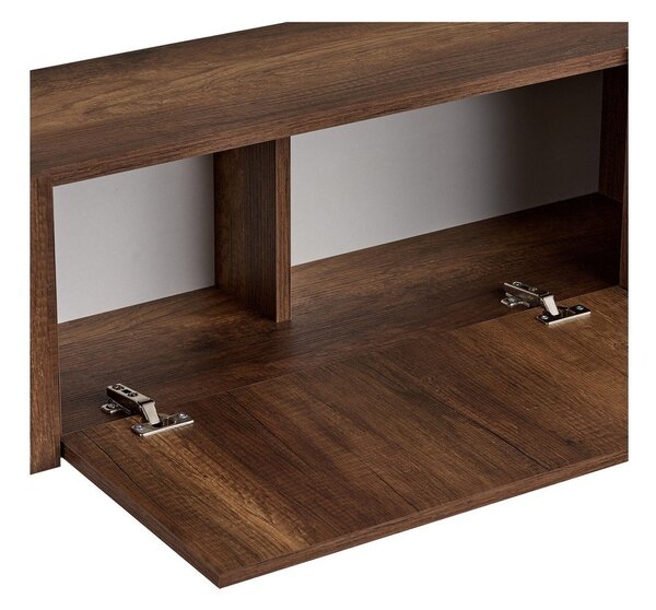 TV omarica v orehovem dekorju v temni naravni barvi 180x45x30 cm Nexus – Kalune Design