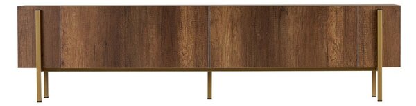 TV omarica v orehovem dekorju v temni naravni barvi 180x45x30 cm Nexus – Kalune Design