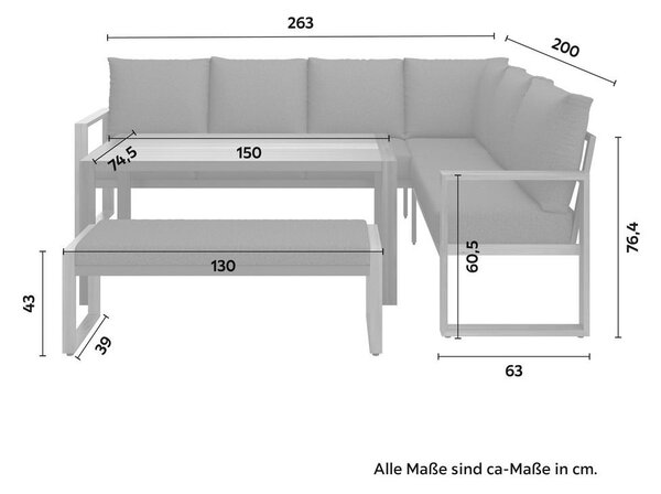 Modern Living Lounge Garnitura Duisburg -Int-