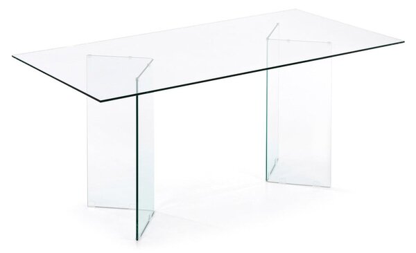 Steklena jedilna miza 90x180 cm Burano – Kave Home