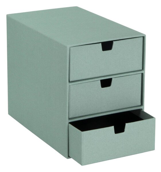 Zelen kartonast organizator za predale Ingrid Canvas Paper Laminate – Bigso