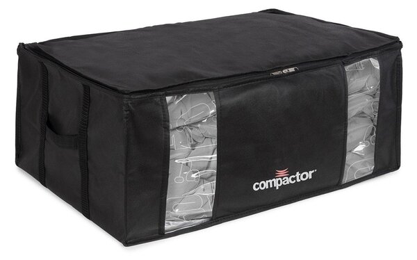 Črna škatla za shranjevanje z vakuumsko vrečo Compactor Black Edition, prostornina 210 l