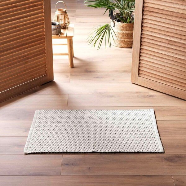 Kremno bela pralna preproga 50x80 cm Alivia – douceur d'intérieur