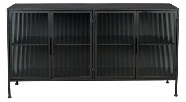 Črna kovinska vitrina 150x80 cm Boli – Dutchbone