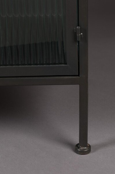 Črna kovinska vitrina 150x80 cm Boli – Dutchbone
