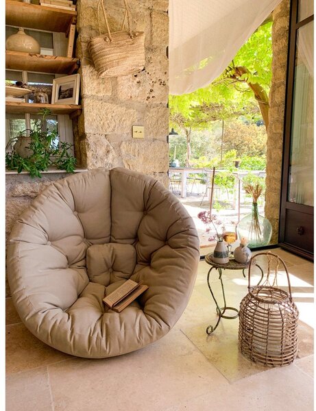 Raztegljiv fotelj Karup Design Nido Linen Beige