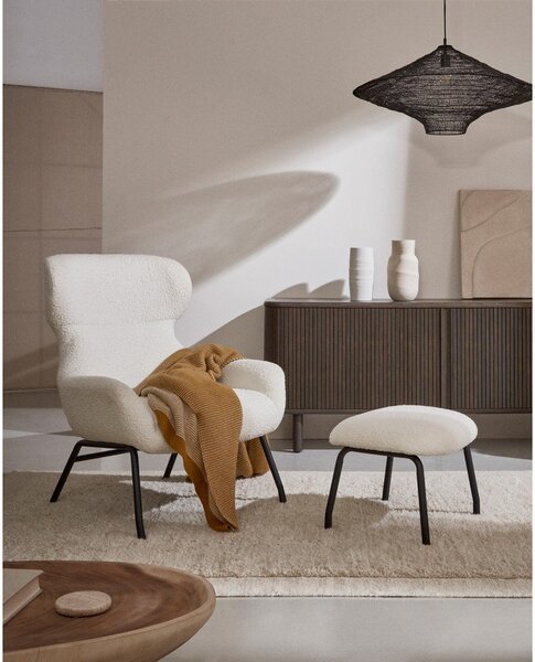 Rjav fotelj Belina – Kave Home