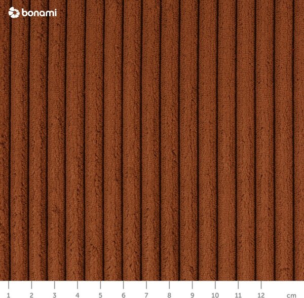 Oranžen tabure iz rebrastega žameta Tori – Bonami Selection
