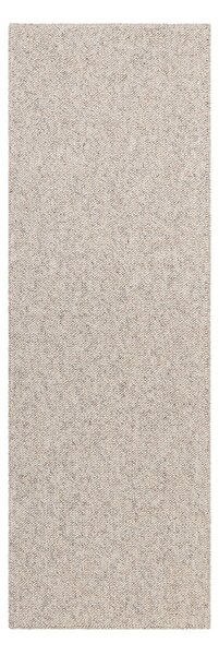 Siv/kremno bel pralen tekač 80x240 cm Rocco Dark Cream – Elle Decoration