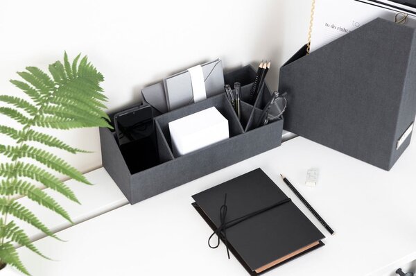 Kartonast organizator za pisalne potrebščine Elisa Canvas Paper Laminate – Bigso