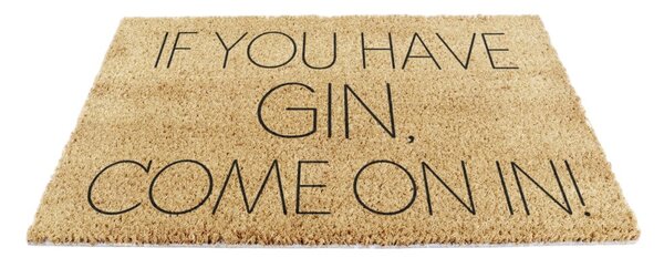 Predpražnik iz kokosovih vlaken 40x60 cm If You Have Gin – Artsy Doormats
