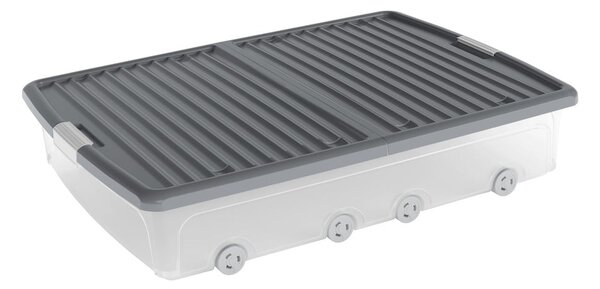 Plastična škatla za pod posteljo s pokrovom 79x58x16,5 cm W box underbed XL – KIS
