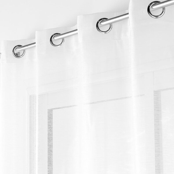 Bela prosojna zavesa iz tančice 140x180 cm Lissea – douceur d'intérieur