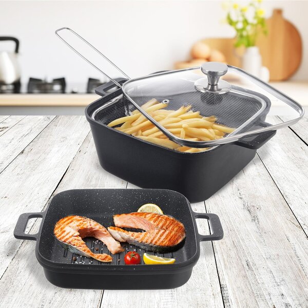 Aluminijasti pekači v kompletu 2 ks 24,5x32,5 cm GRANDE – Orion