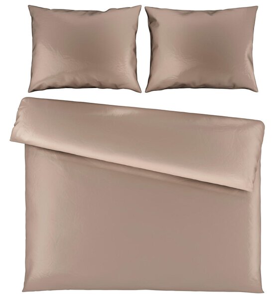 POSTELJNINA TANJA 200/200 cm saten rjavosiva