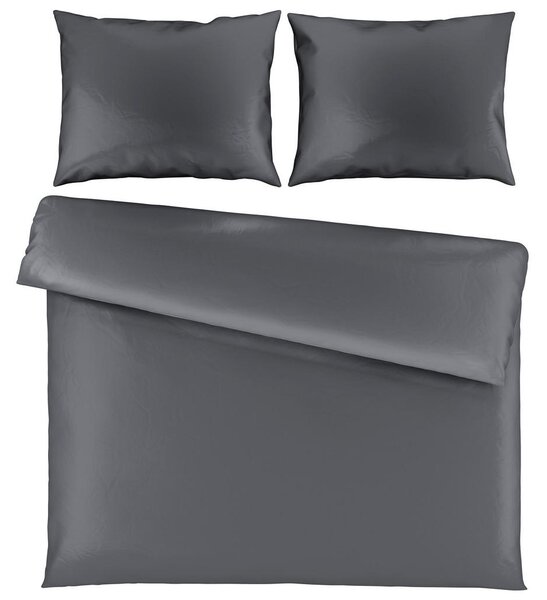 POSTELJNINA TANJA 200/200 cm saten antracit