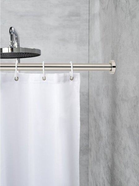 Teleskopska palica v srebrni barvi za kopalnico Wenko Luz, dolžina 110-185 cm