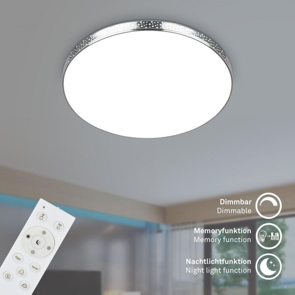 Briloner 3679-018-LED RGB Zatemnitvena kopalniška stropna svetilka MAGA LED/18,5W/230V + Daljinski upravljalnik