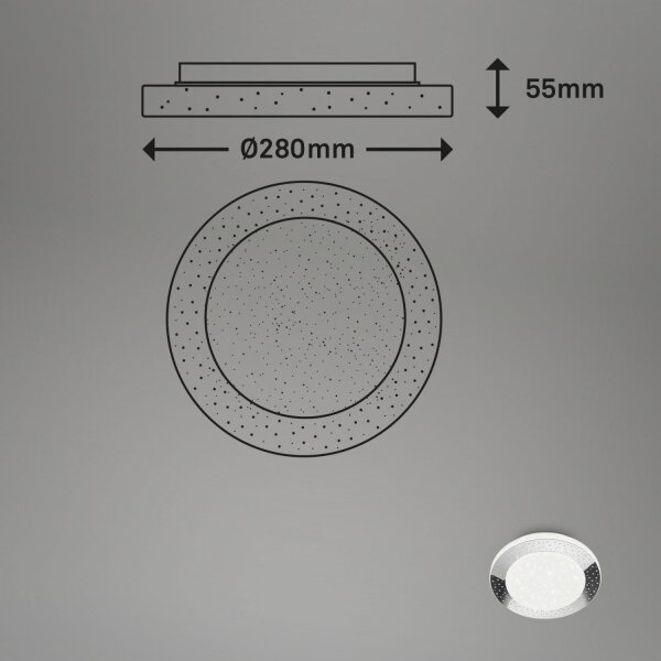 Briloner 3693-018 - LED Kopalniška stropna svetilka LED/15W/230V IP44 4000K