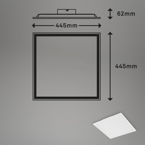 Briloner 7152-016-LED RGB Zatemnitveni nadgradni panel COLOUR LED/24W/230V 3000-6500K+RC