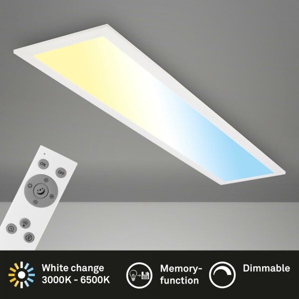 Briloner 7399016 - LED Zatemnitveni nadgradni panel LED/24,5W/230V 3000-6500K + Daljinski upravljalnik