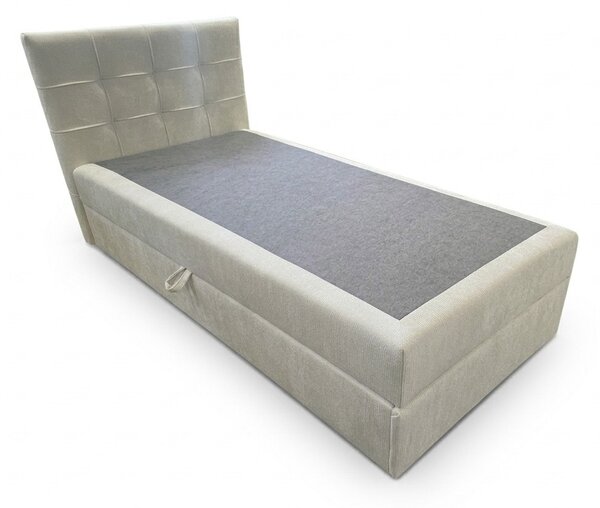 Oblazinjena postelja boxspring DIRELIS VIBE 90x200 cm kremna Vzmetnica: Vzmetnica Bonell