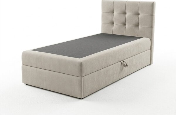 Oblazinjena postelja boxspring DIRELIS VIBE 90x200 cm kremna Vzmetnica: Vzmetnica Bonell