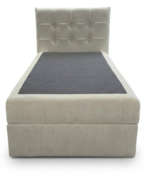 Oblazinjena postelja boxspring DIRELIS VIBE 90x200 cm kremna Vzmetnica: Vzmetnica Bonell