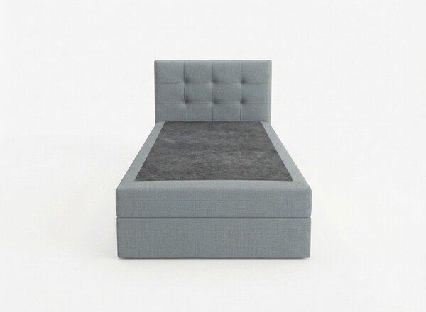 Oblazinjena postelja boxspring DIRELIS TRINITY 90x200 cm siva Vzmetnica: Vzmetnica Bonell