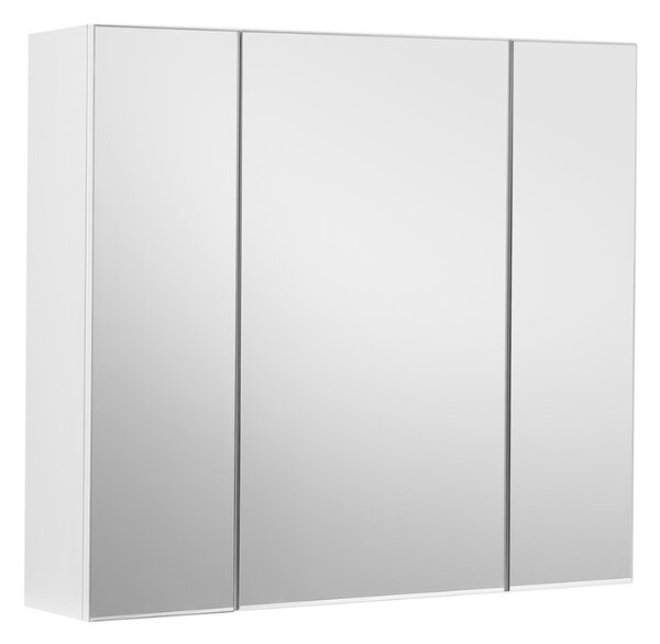 Kopalniška omarica z ogledalom SELENE, 60x15x55cm, bela Vasagle