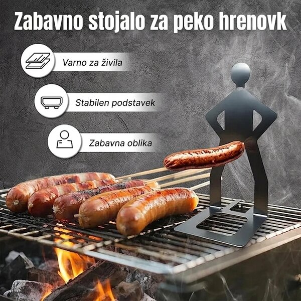 Grillboyz™ Zabavna Držala Za žar Klobase – 3 Kos