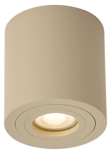 Sodoben stropni reflektor Taupe GU10 50mm IP44 - Capa