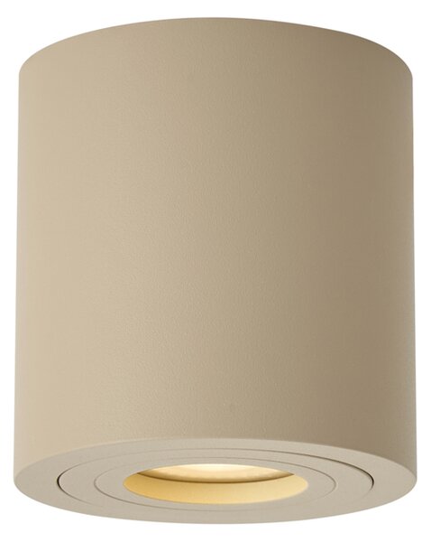 Sodoben stropni reflektor Taupe GU10 50mm IP44 - Capa