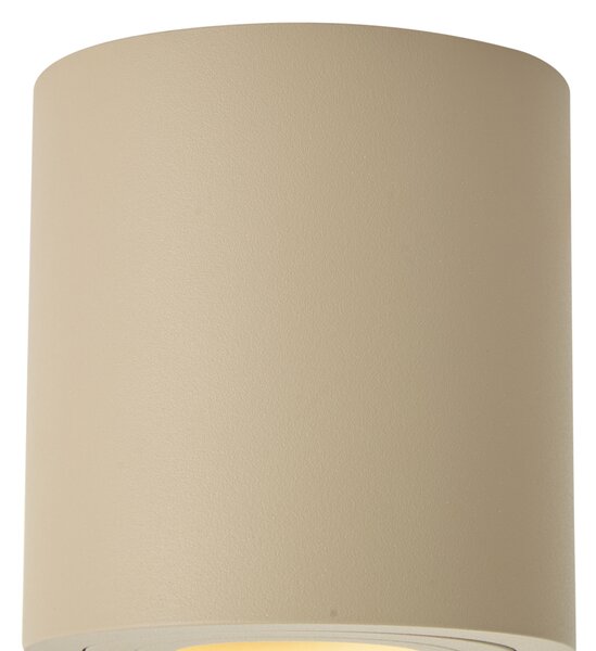 Sodoben stropni reflektor Taupe GU10 50mm IP44 - Capa
