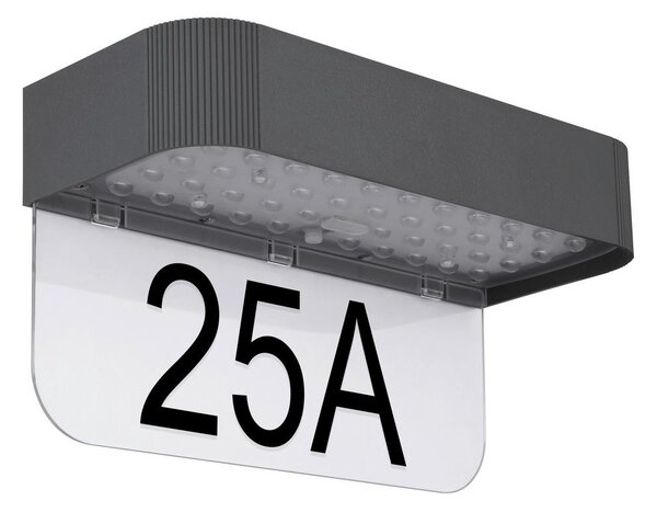 SOLARNA SVETILKA SOLARLEUCHTE KUNSTSTOFF GRAU, 1XLED 23/10/12,3 cm