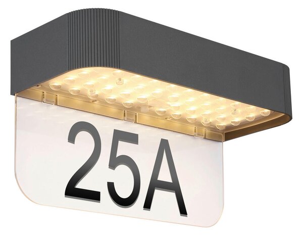 SOLARNA SVETILKA SOLARLEUCHTE KUNSTSTOFF GRAU, 1XLED 23/10/12,3 cm