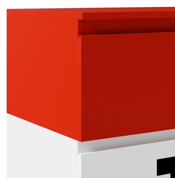 Minecraft Komoda Minecraft, Rdeča, Bela