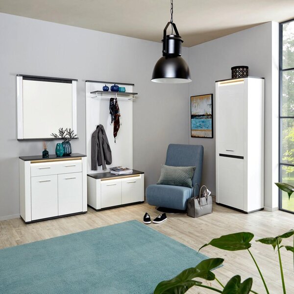 Mömax Garderobni Panel Alassio, Bela